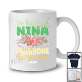 Personalized Crazy Nina Everyone Told About; Lovely Mother's Day Flowers Custom Name Family T-Shirt