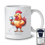 Personalized Custom German Chicken Drinking Wine; Joyful Festival Oktoberfest; Drunker Team T-Shirt