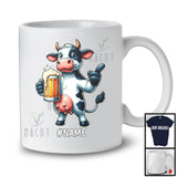 Personalized Custom German Cow Drinking Beer; Joyful Festival Oktoberfest; Drunker Team T-Shirt