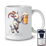 Personalized Custom German Goat Drinking Beer; Joyful Festival Oktoberfest; Drunker Team T-Shirt