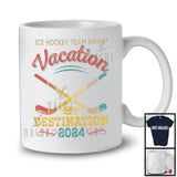 Personalized Custom Ice Hockey Team Name Vacation, Cool Vintage Summer Sport Trip 2024 T-Shirt