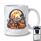 Personalized Custom Kitten's Name Sphynx Cat, Lovely Halloween Skeleton Pumpkins T-Shirt