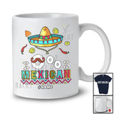 Personalized Custom Name 0% Mexican; Humorous Cinco De Mayo Fiesta Sombrero Mustache T-Shirt