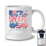 Personalized Custom Name 1776; Joyful 4th Of July American Flag Sheep; Farm Farmer Patriotic T-Shirt