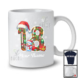 Personalized Custom Name 18th Birthday; Awesome Christmas Santa; Family X-mas Group T-Shirt