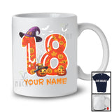 Personalized Custom Name 18th Birthday; Scary Carved Pumpkin Halloween; Family Group T-Shirt