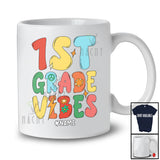Personalized Custom Name 1st Grade Vibes; Joyful First Day Of School 1st Grade Students T-Shirt
