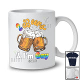 Personalized Custom Name 2 Beers & I'm Gay; Humorous LGBTQ Month Beer Drinking Drunker T-Shirt