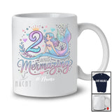 Personalized Custom Name 2 and Mermazing; Amazing 2nd Birthday Mermaid; Girls Family Group T-Shirt