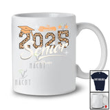 Personalized Custom Name 2025 Senior; Lovely Graduation Leopard; Custom Name Graduate; Students T-Shirt