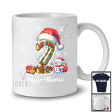 Personalized Custom Name 2nd Birthday; Awesome Christmas Santa; Family X-mas Group T-Shirt