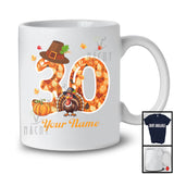 Personalized Custom Name 30th Birthday; Awesome Thanksgiving Turkey Pumpkin; Family T-Shirt