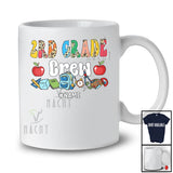 Personalized Custom Name 3rd Grade Crew; Lovely First Day Of School Leopard Students Teacher T-Shirt