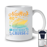 Personalized Custom Name 40th Birthday Cruise; Joyful Cruise Ship Lover; Vintage Family Group T-Shirt
