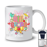 Personalized Custom Name 4th Grade; Lovely First Day of School Back To School Coquette Pencil T-Shirt