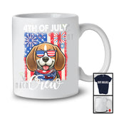 Personalized Custom Name 4th Of July Crew, Lovely Beagle Owner Lover, American Flag Patriotic T-Shirt