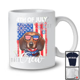 Personalized Custom Name 4th Of July Crew, Lovely Dachshund Owner Lover, American Flag Patriotic T-Shirt