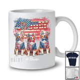 Personalized Custom Name 4th Of July; Lovely US Flag Australian Shepherd Owner; Patriotic T-Shirt