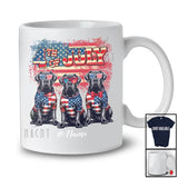 Personalized Custom Name 4th Of July; Lovely US Flag Cane Corso Owner; Patriotic T-Shirt