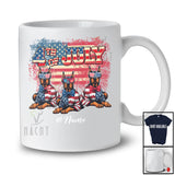 Personalized Custom Name 4th Of July; Lovely US Flag Dobermann Owner; Patriotic T-Shirt