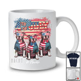 Personalized Custom Name 4th Of July; Lovely US Flag Pit Bull Owner; Patriotic T-Shirt