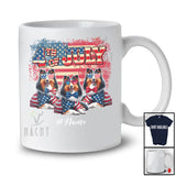 Personalized Custom Name 4th Of July; Lovely US Flag Shetland Sheepdog Owner; Patriotic T-Shirt