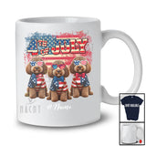 Personalized Custom Name 4th Of July; Lovely US Flag Sproodle Owner; Patriotic T-Shirt