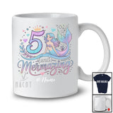 Personalized Custom Name 5 and Mermazing; Amazing 5th Birthday Mermaid; Girls Family Group T-Shirt