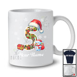 Personalized Custom Name 5th Birthday; Awesome Christmas Santa; Family X-mas Group T-Shirt