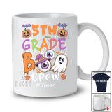 Personalized Custom Name 5th Grade Boo Crew; Lovely Halloween Ghost Witch; Students Teacher T-Shirt