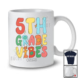 Personalized Custom Name 5th Grade Vibes; Joyful First Day Of School 5th Grade Students T-Shirt