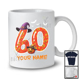 Personalized Custom Name 60th Birthday; Scary Carved Pumpkin Halloween; Family Group T-Shirt