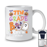 Personalized Custom Name 7th Grade Boo Crew; Lovely Halloween Ghost Witch; Students Teacher T-Shirt