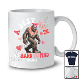 Personalized Custom Name A Best Mom Is Hard To Find; Adorable Mother's Day Bigfoot Flowers T-Shirt