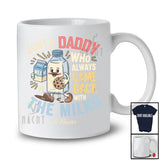 Personalized Custom Name A Daddy Came Back With The Milk; Joyful Father's Day Vintage Family T-Shirt
