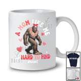 Personalized Custom Name A Mom Like Me Is Hard To Find; Adorable Mother's Day Bigfoot Flowers T-Shirt