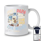 Personalized Custom Name A Papa Came Back With The Milk; Joyful Father's Day Vintage Family T-Shirt