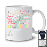 Personalized Custom Name Accountant; Colorful Easter Flowers Bunny; Proud Jobs Family Group T-Shirt