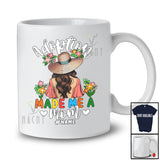 Personalized Custom Name Adoption Made Me a Dog Mom; Lovely Mother's Day Women Flowers T-Shirt