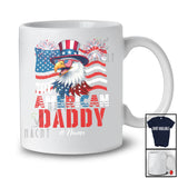Personalized Custom Name All American Daddy; Lovely 4th Of July US Flag Eagle; Patriotic Family T-Shirt