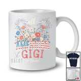 Personalized Custom Name All American Gigi; Amusing 4th of July US Flag Patriotic Family T-Shirt