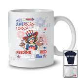 Personalized Custom Name All American Lunch Lady; Awesome 4th Of July Fireworks Patriotic T-Shirt