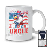 Personalized Custom Name All American Uncle; Lovely 4th Of July US Flag Eagle; Patriotic Family T-Shirt