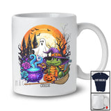 Personalized Custom Name Alligator Witch; Creepy Halloween Moon Boo Ghost Wild Animal Lover T-Shirt