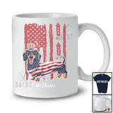 Personalized Custom Name American Flag Dachshund; Amazing 4th Of July Firecrackers; Patriotic T-Shirt