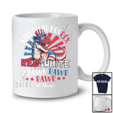 Personalized Custom Name Amerisaurus Rex Red White Rawr; Proud 4th Of July US T-Rex; Patriotic T-Shirt
