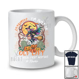 Personalized Custom Name Assuming I'm Just An Old Lady; Creepy Halloween Women Moon Witch T-Shirt