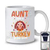 Personalized Custom Name Aunt Has A Turkey In Her Oven; Lovely Thanksgiving Pregnancy Family T-Shirt