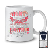 Personalized Custom Name Aunt Knows Everything Make Up Something; Joyful Mother's Day Groovy T-Shirt