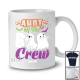 Personalized Custom Name Aunt Of The Boo Crew; Adorable Halloween Boo Ghost; Family T-Shirt